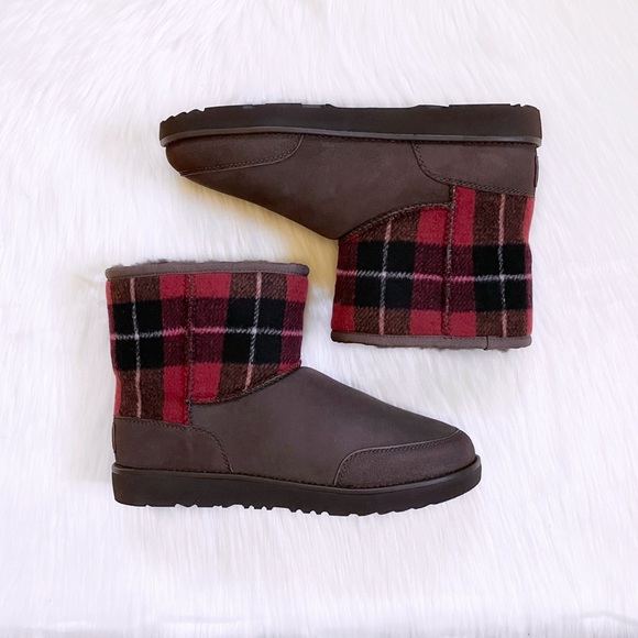 UGG Men’s Classic Mini Phillip Lim Flannel Check Boots - Picture 3 of 10